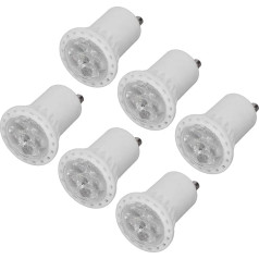 Pack of 6 LED MR11 Bulbs Dimmable GU10 Ceramic Energy Saving 4 W 360 LM No 120 Degree Beam Angle GU10 Holder Home Lighting Tool AC 220 V Warm Light