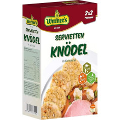 Werner´s Napkin Dumplings in Cooking Bag 2 x 2 Servings, 6 Packs/Box, No Dyes, No Flavour Enhancer. 1 Serving (approx. 135 g) Equivalent to 210 kcal