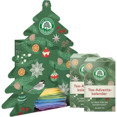 LEBENSBAUM 3 x Organic Tea Advent Calendar 2024, 24 Organic Teas for the Advent Season, Set of 3 Advent Calendar with 24 Tea Bags Each