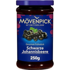 Mövenpick Gourmet Breakfast Blackcurrant, Premium Fruit Spread, 250 g