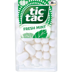 Ferrero tic tac fresh mint - mint flavoured sweets - 36 x 18g packs