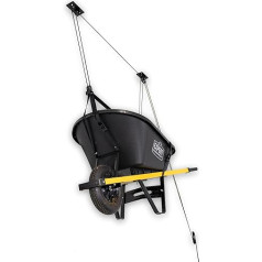 StoreYourBoard Wheelbarrow Ceiling Lifter Garage Storage Pulley System Heavy Duty Holds 150lbs