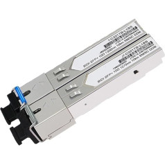 Hookurity 10G BIDI 10/20/40/60KM SFP Module SM SC 1270/1330nm Singlemode Single Fibre Optic Module (1 Pair 40 KM)