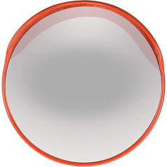 60 cm Convex Traffic Mirror for Driveway Safety, Curved Wide Angle Safety Mirror with Adjustable Wall Mounting Bracket, Street, Shop, Garage, Parking
