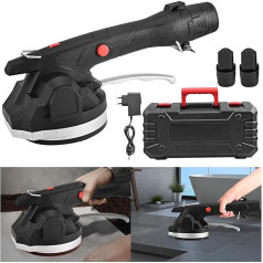 KKTECT Tiler Machine Wall Tiles Machine Handheld Tiler Load Capacity 100 kg Automatic Levelling Vibration Tool for Laying Wall Tiles with 128 x 128 mm Suction Cups
