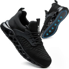 DINGGU Steel Toe Cap Sneakers for Men Women Comfortable Non-Slip Work Shoes Waterproof Lightweight Indestructible Steel Toe Cap Non Slip Shoes
