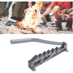 Cocoarm Wall Mounted Log Splitter, Kindling Splitter, Removable, Powerful, for Home, Wood Splitter, Manual Log Splitter, Firewood Crisper, 57 x 10 cm (Silver)