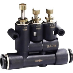 SA-06 08 10mm Adjustable Pneumatic Buffer Fitting External Speed Control Valve Cylinder Speed Control Throttle Valves (SA-06)