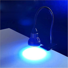 UV-härtende UV-Lampe Spotlicht 405nm 395nm 365nm Clip-on schattenloser Kleber grüner Ölbildschirm Telefonreparatur Leiterplattenlötmittel(385nm)