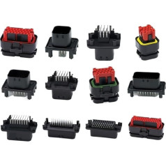 ASLVNEKGOR Automotive ECU Connector 8 14 23 35 Pin Straight PCB Socket Wire to Board Connector ECU 776228-1 770680-1 776266 (776286-1-8P, One Size)