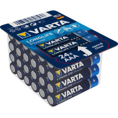 24x R-03 LR3 AAA sārma baterija ar ilgāku darbības laiku