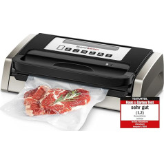 Bonsenkitchen Vacuum Sealer, Vacuum Sealer, Includes 2 Rolls of Vacuum Rollers, Handle Lock Design, Powerful Silent with Globefish Technology, Integrated Cutter