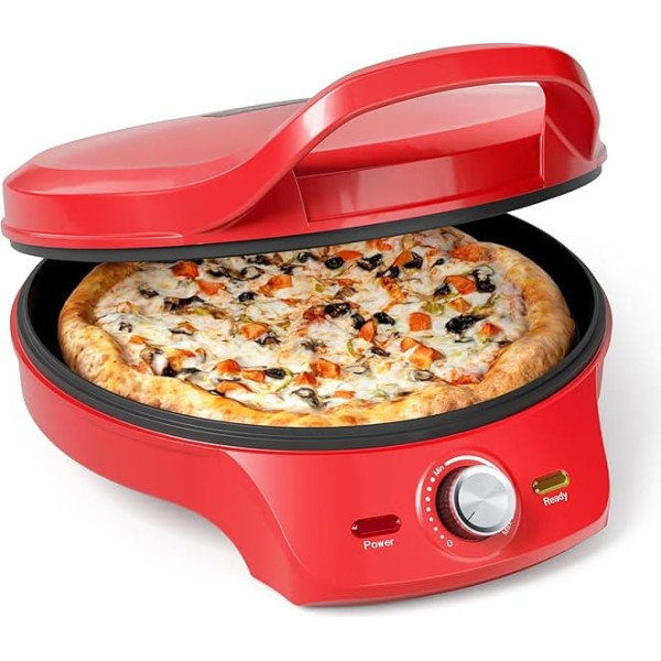 Princess Pizza Maker - Diameter 32 cm - Adjustable Thermostat - Multifunctional - Includes Grill Function - Up to 200°C - 115007