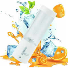 Portable Blender 450ml USB Type-C Rechargeable Personal Blender Mini Juicer Mixer with 6 Blades