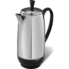 Farberware 12-Cup Percolator, Stainless Steel, FCP412