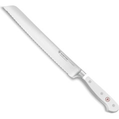 WÜSTHOF Classic Bread Knife 23 cm with Precision Double Shaft, White