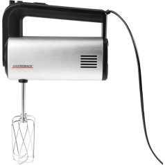 Gastroback Design Handmixer Pro 500W Black, Silver - Mixers (Hand Mixer, Black, Silver, Beat, Blend, Chop, Cutting, Mixing, 1.45 m, 0.8 L, 0.75 L)