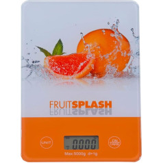 vom Pullach Hof Digital Kitchen Scales Electronic Design Scales Digital Scales with Tare Function Units Button for g, kg, lb, oz, Design Selectable up to 5 kg Hanger as Wall Decoration Glass Picture