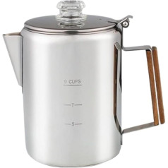 Gettimore Herdperkolator für Campingausflüge, Edelstahl-Design, perfekt für Induktionskochen