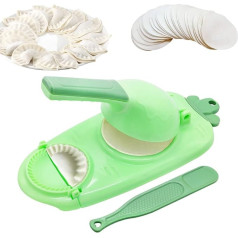 2 in 1 Dumpling Maker, ICEBLUEOR Manual Dumpling Machine, Kitchen DIY Dumpling Making Tool, Dumpling Skin Press and Dumpling Skin Wrapper Mould, Pie Maker, Machine