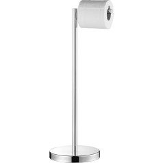 Marmolux Acc Freestanding Toilet Roll Holder Stand in Polished Chrome Finish - 1 Piece Storage for 4 Rolls Toilet Paper SUS 304 Stainless Steel Bathroom Toilet Roll Holder