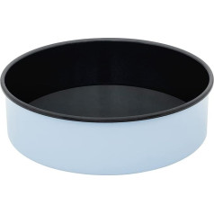 Riess, 0494-028 Cake Tin 26 cm Baking Enamel Blue 27.3 x 27.3 x 8 cm Weight 1.059 kg Volume 3.66 L