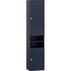 Schildmeyer Jesper 155398 Tall Cabinet, Midnight Blue, 30.3 x 25.4 x 138.3 cm