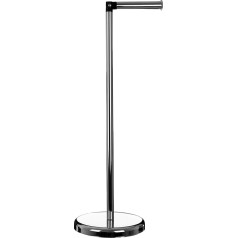 Premier Housewares Toilet Roll Holder, Chromed Metal, 19 x 24 x 55 cm