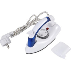 Steam Iron Portable Foldable Folding Compact Handheld Mini Clothing Steam Travel Iron Temperature Control for Household Lightweight Small Travel Use (EU)