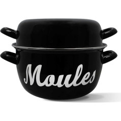 MENASTYL - 3645564 24 cm 5 Litre Enamelled Steel Cooking Pot Perfect for Restaurants