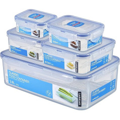 Lock & Lock HPL811 HPL833O5 Container Set, 5 Piece Ranked Includes 1x HPL833 HPL823, HPL806, HPL805