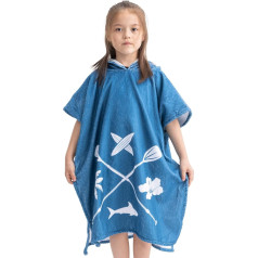 HOMELEVEL Children's and Baby Bath Poncho - Poncho Towel for Beach Swimming Pool - Surf Poncho with Hood - Bathrobe for Babies Boys and Girls
