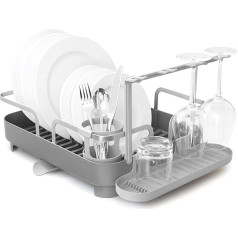 Umbra Holster Dish Rack Charcoal, Stainless-Steel, 41.91 x 34.29 x 15.24 cm