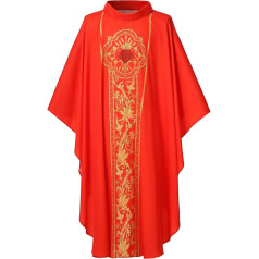 COSDREAMER Men Women Priest Celebrant Chasuble Catholic Church Father Mass Vest Robe
