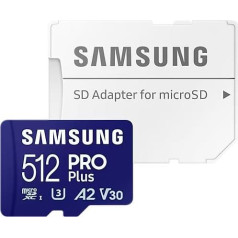 Atmiņas karte microsd pro+ md-md512sa/eu + adapteris
