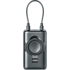 Powerbank viedpulksteņiem 5000mAh USB-C Lightning - melns