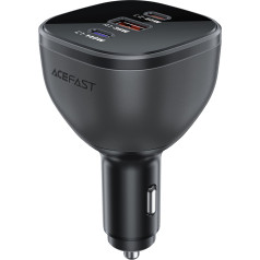 Acefast Auto lādētājs B14 165W 2x USB-C 1x USB-A - melns
