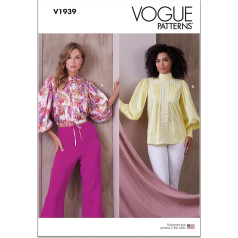 Vogue Patterns V1939B5 Women's Top B5 (36-38-40-42-44)