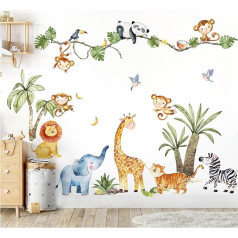 Grandora DL801-5 Wall Sticker Jungle Animals XXL