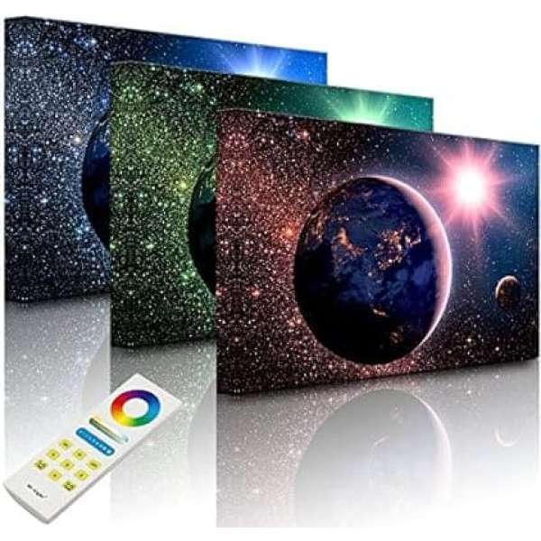Lightbox Multicolor | LED Picture Light | Earth in Space |