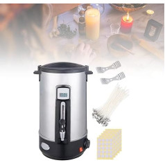 Wax Melter for Candle Making with Heating Spout, No Clogged Wax Melter, 10.8 L Large Capacity DIY Candle Making Kit, Easy Cleaning for Mass Production of Candle Soaps