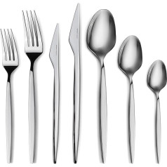 Karaca Thor 84-Piece Cutlery Set with Box, Stainless Steel in Elegant Box, Stylish and High-Quality Cutlery for Sophisticated Table Culture