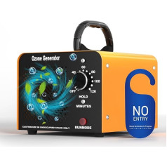 Ozone Generator 30,000 mg/h, Portable Ozone Device for Home and Car, Air Purifier and Odour Remover, Ozone Air Purifier, High Performance Ozone Generator for Pets, Car and Commercial Use