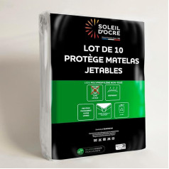 Soleil d'ocre, Set of 10 Disposable Mattress Protectors 140 x 200 cm