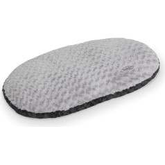 Nobby Oval Cushion Seoli, 57 x 37 x 4 cm, Dark/ Light Grey