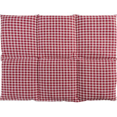 Giraffenland Rapeseed Cushion Large 40 x 30 cm 6 Chamber – Red/White – Heat Cushion Grain Cushion e.g. as Back Cushion & Belly Cushion – Rapeseed Cushion 30 x 40 cm – Red/White
