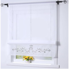 Joyswahl Vanessa Roman Blind, Voile, Roman Curtains with Drawstring