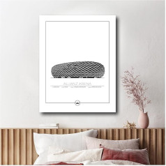 Sverigemotiv.se English Premier League Arena Poster (Munchen - Allianz Arena, 40 x 50 cm)