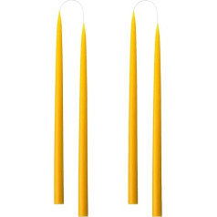 Kunstindustrien, 4 x Yellow Coloured Danish Design Candles