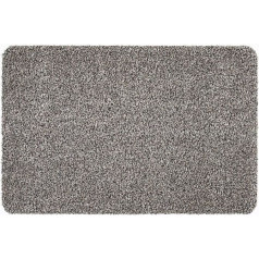 andiamo Samson Doormat - Dirt Trapper Mat Made of Cotton for the House Entrance - Can be Used as Doormat Indoor Doormat in Covered Outdoor Areas 60 x 100 cm + 67 x 180 cm Granite